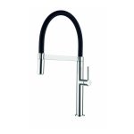 Clearwater Meridian Sink Mixer with Silicon Spout Brushed/Black