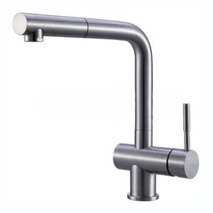 Clearwater Mercury Sink Mixer with Pull-Out Aerator Steel