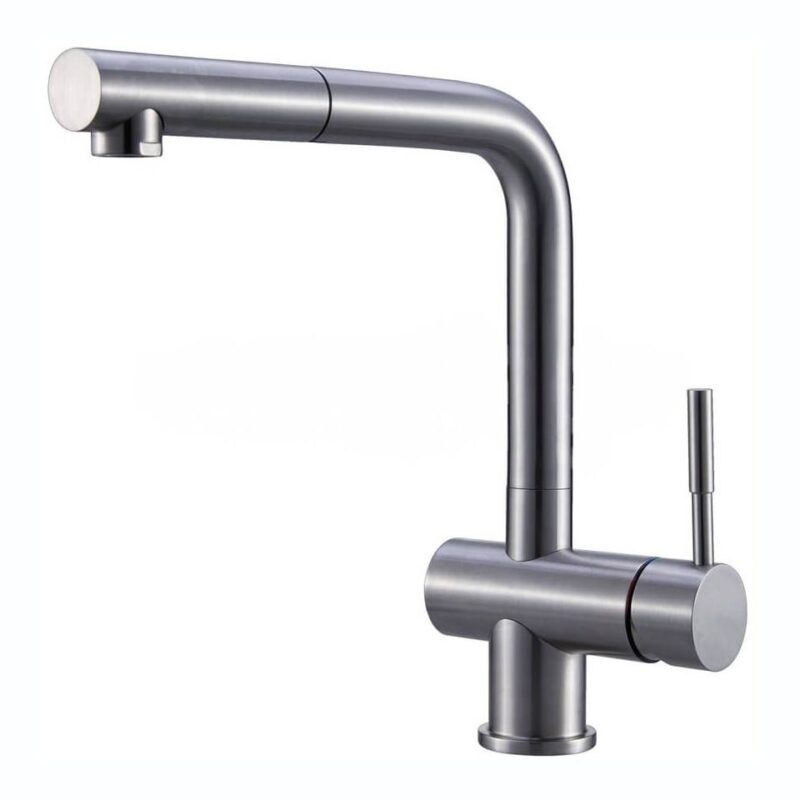 Clearwater Mercury Sink Mixer with Pull-Out Aerator Steel