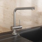 Clearwater Mercury Sink Mixer with Pull-Out Aerator Steel