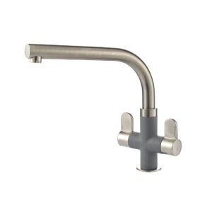 Clearwater Miram Kitchen Sink Mixer Tap Granite Croma/Brushed