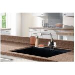 Clearwater Miram Kitchen Sink Mixer Tap Granite Nero/Chrome