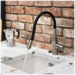 Clearwater Morpho Flex Kitchen Sink Mixer Tap Brushed Nickel