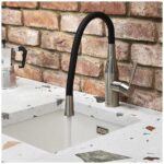 Clearwater Morpho Flex Kitchen Sink Mixer Tap Brushed Nickel