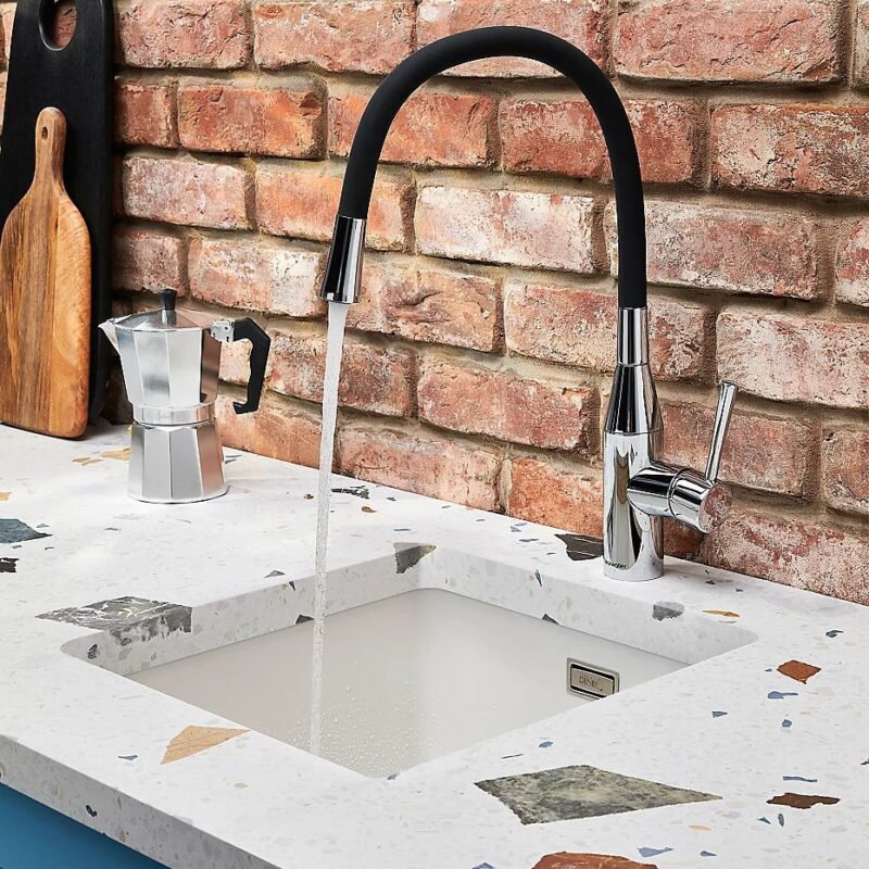 Clearwater Morpho Flexible Spout Sink Mixer Chrome
