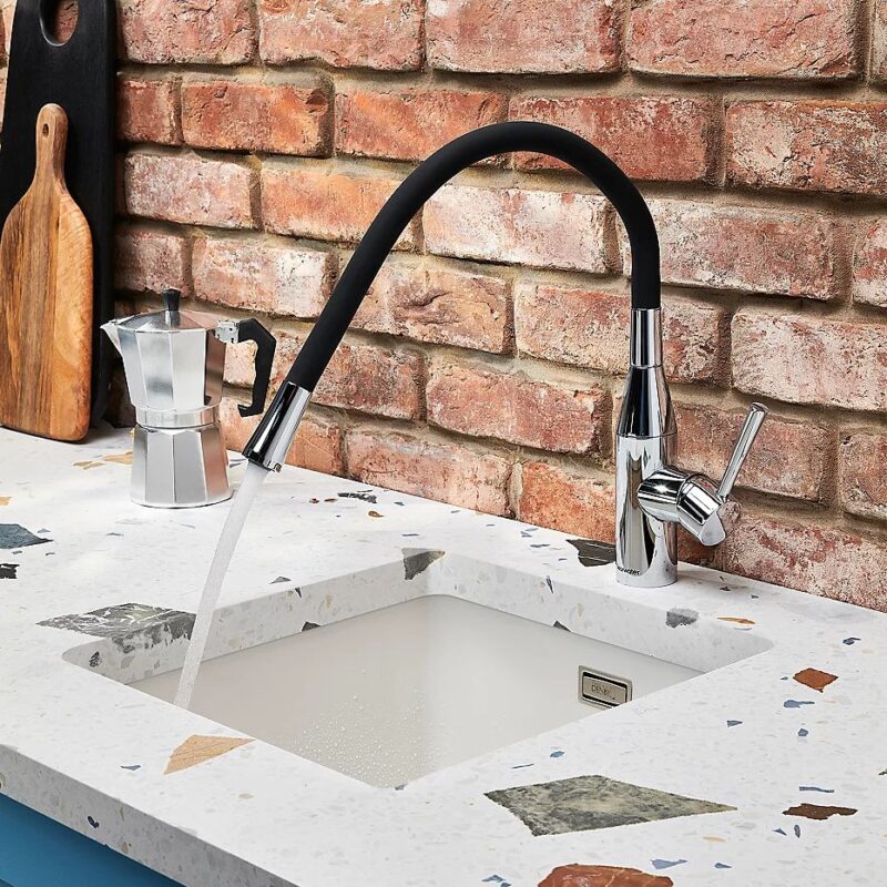 Clearwater Morpho Flexible Spout Sink Mixer Chrome