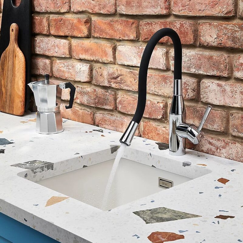 Clearwater Morpho Flexible Spout Sink Mixer Chrome