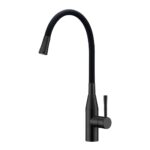 Clearwater Morpho Kitchen Sink Mixer Tap Matt Black/Black Hose