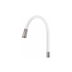 Clearwater Morpho Tap Hose Only Brushed Nickel / White