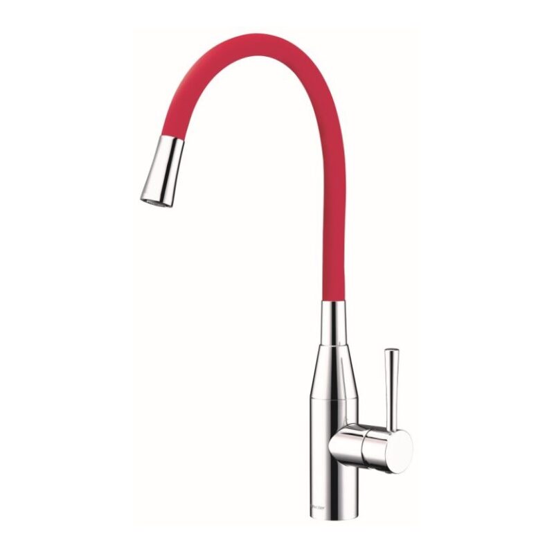 Clearwater Morpho Tap Hose Only Chrome / Red Clearwater Morpho Tap Hose Only Chrome / Red