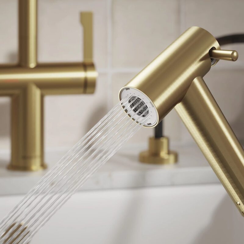 Clearwater Modern Pull Out Hand Spray Brushed Brass