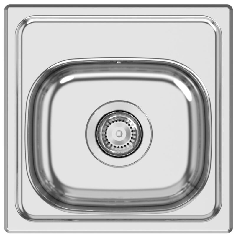 Clearwater Pio Bar 1 Bowl Inset Steel Kitchen Sink 380x380mm Clearwater Pio Bar 1 Bowl Inset Steel Kitchen Sink 380x380mm