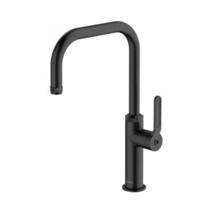 Clearwater Pioneer Single Lever Kitchen Sink Mixer Tap Matt Black