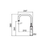 Clearwater Pioneer Single Lever Kitchen Sink Mixer Tap Matt Black