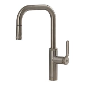 Clearwater Pioneer Kitchen Sink Mixer Tap with Pull Out Spray Brushed