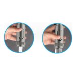 Clearwater Pioneer Kitchen Sink Mixer Tap with Pull Out Spray Brushed