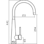 Clearwater Porrima Single Lever C Spout Mono Sink Mixer Brushed