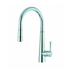 Clearwater Porrima Mono Sink Mixer with Pull-Out Brushed Nickel