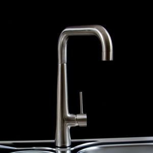 Clearwater Porrima Single Lever U Spout Mono Sink Mixer Brushed
