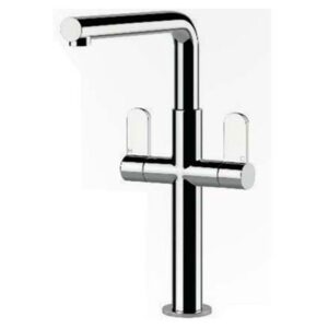 Clearwater Pulsar Twin Lever Mono Sink Mixer Chrome