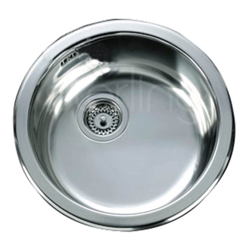 Clearwater Arco Stainless Steel Inset Round Bowl