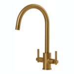 Clearwater Rococo Kitchen Sink Mixer Tap Artisan Brass