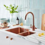 Clearwater Rococo Twin Lever Kitchen Sink Mixer Tap Regency Copper