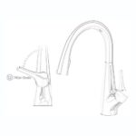 Clearwater Rosetta Filter & Mixer Tap with Pull Out Brushed Brass