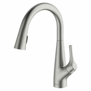 Clearwater Rosetta Pull Out Spray Filter Mixer Tap Brushed Nickel