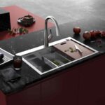 Clearwater Rosetta Pull Out Spray Filter Mixer Tap Brushed Nickel