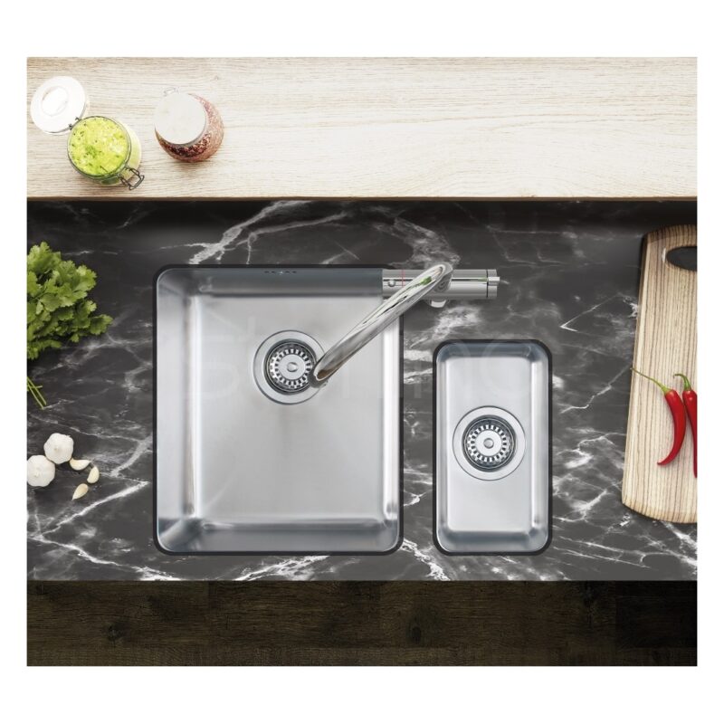 Clearwater Salsa Single Bowl 340x400mm Stainless Steel Sink