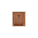 Clearwater Salsa Single Bowl 390x440mm Steel Sink Regency Copper