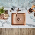 Clearwater Salsa Single Bowl 390x440mm Steel Sink Regency Copper