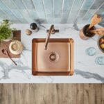 Clearwater Salsa Single Bowl 490x440mm Stainless Steel Sink, Regency Copper