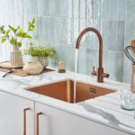 Clearwater Salsa Single Bowl 490x440mm Stainless Steel Sink, Regency Copper