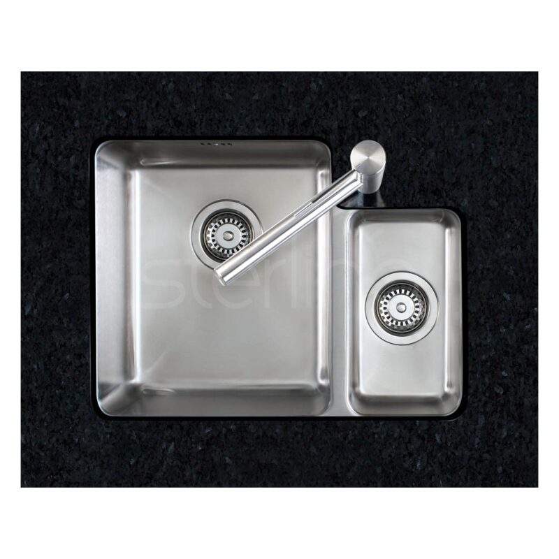 Clearwater Salsa 1.5 Bowl Stainless Steel Sink, Left Hand Main Bowl