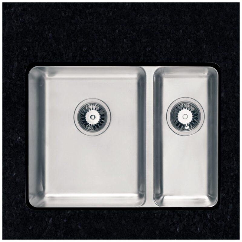 Clearwater Salsa 1.5 Bowl Undermount Sink, Left Main Bowl, 600x450mm Clearwater Salsa 1.5 Bowl Undermount Sink, Left Main Bowl, 600x450mm