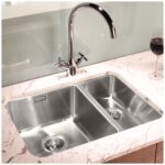 Clearwater Salsa 1.5 Bowl Undermount Sink, Left Main Bowl, 600x450mm