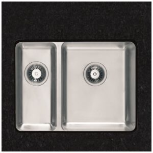 Clearwater Salsa 1.5 Bowl Undermount Sink, Right Main Bowl, 600x450mm