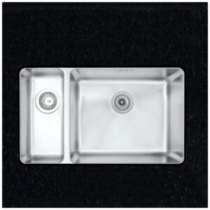 Clearwater Salsa 1.5 Bowl Undermount Sink, Right Main Bowl, 740x450mm