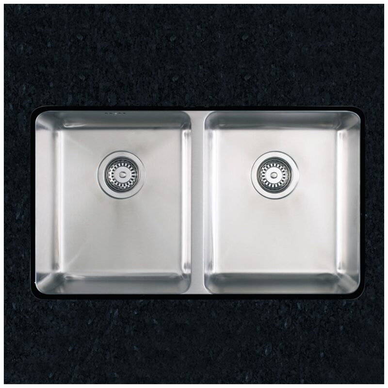 Clearwater Salsa 2 Bowl Undermount Steel Kitchen Sink 760x450mm Clearwater Salsa 2 Bowl Undermount Steel Kitchen Sink 760x450mm