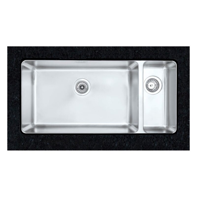 Clearwater Salsa 1.5 Bowl 910x450mm Steel Undermount Sink, Left Hand Main Bowl