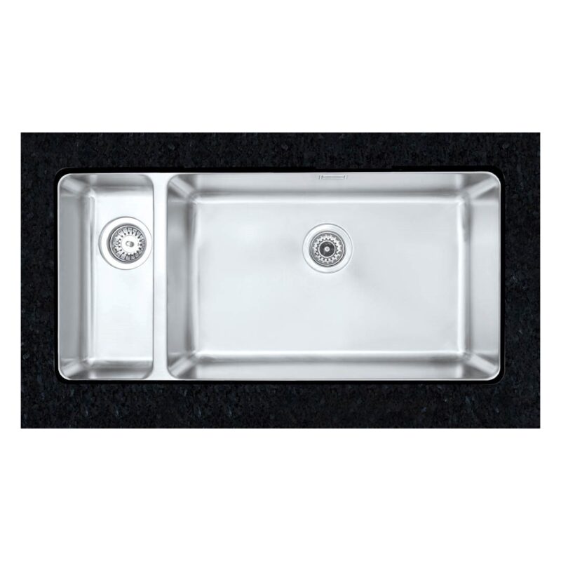 Clearwater Salsa 1.5 Bowl 910x450mm Steel Sink, Right Hand Main Bowl