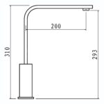 Clearwater Sheratan Side Lever Sink Mixer Brushed Nickel