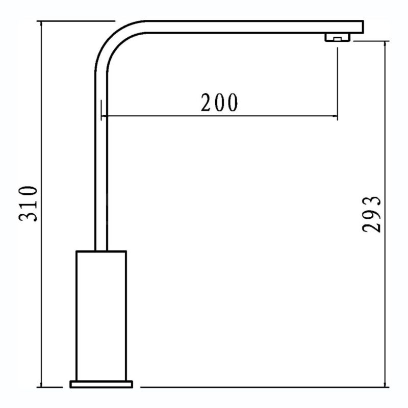 Clearwater Sheratan Side Lever Sink Mixer Brushed Nickel