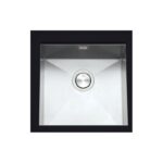 Clearwater Stark 1 Bowl Undermount Steel Kitchen Sink 430x430mm