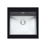 Clearwater Stark 1 Bowl Undermount Steel Kitchen Sink 490x440mm