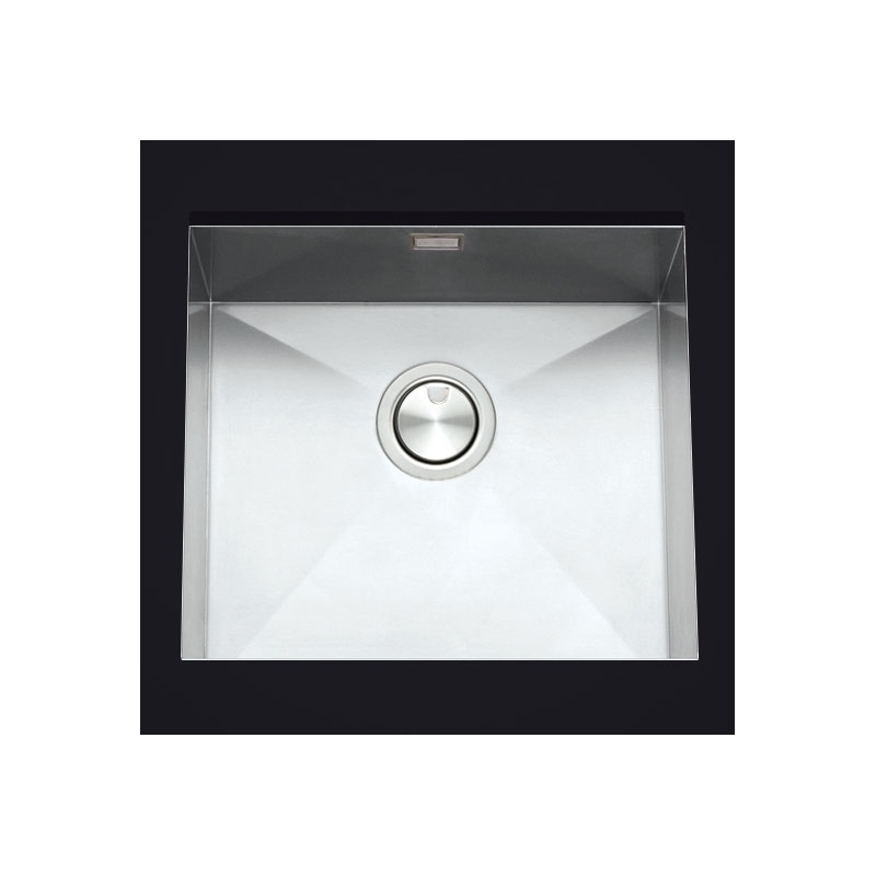 Clearwater Stark 1 Bowl Undermount Steel Kitchen Sink 490x440mm
