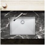 Clearwater Stark Smart 1 Bowl Undermount Steel Kitchen Sink 660x490mm