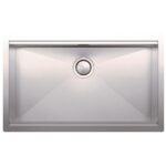 Clearwater Stark Smart 1 Bowl Undermount Steel Kitchen Sink 800x490mm
